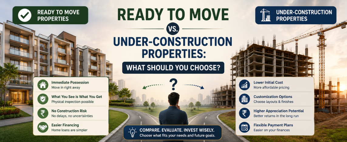 Ready to Move vs. Under-Construction Properties What Should You Choose