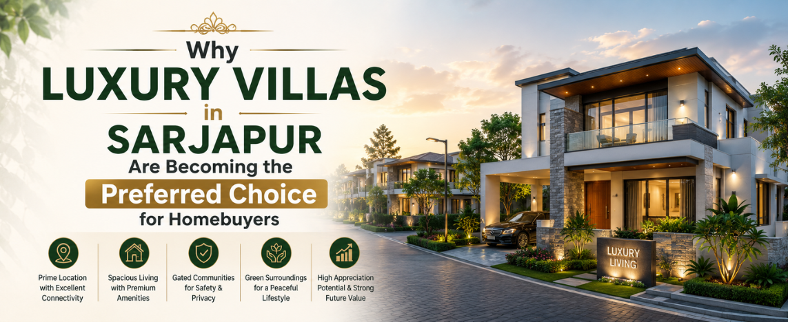 Why Luxury Villas in Sarjapur Are Becoming the Preferred Choice for Homebuyers